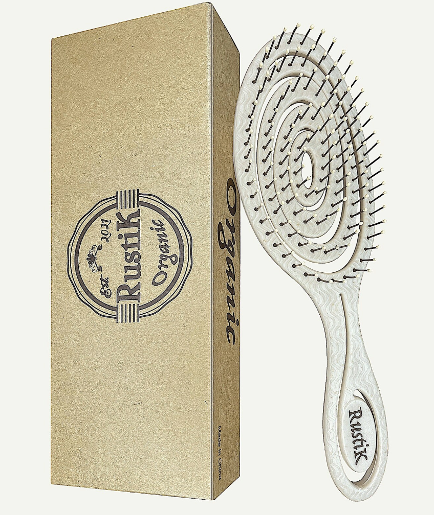 Soft pin flex hairbrush bio plastic