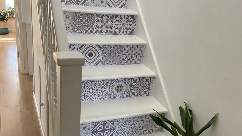 70s staircase makeover