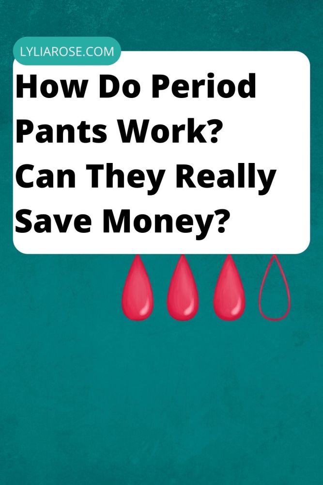 How Do Period Pants Work Can They Save Money