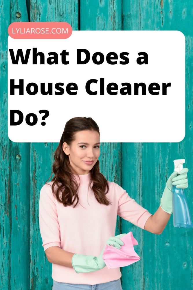 What Does a House Cleaner Do