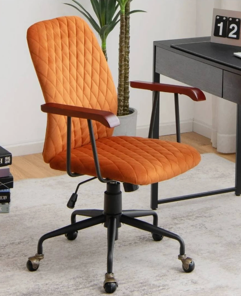 swivel velvet chair