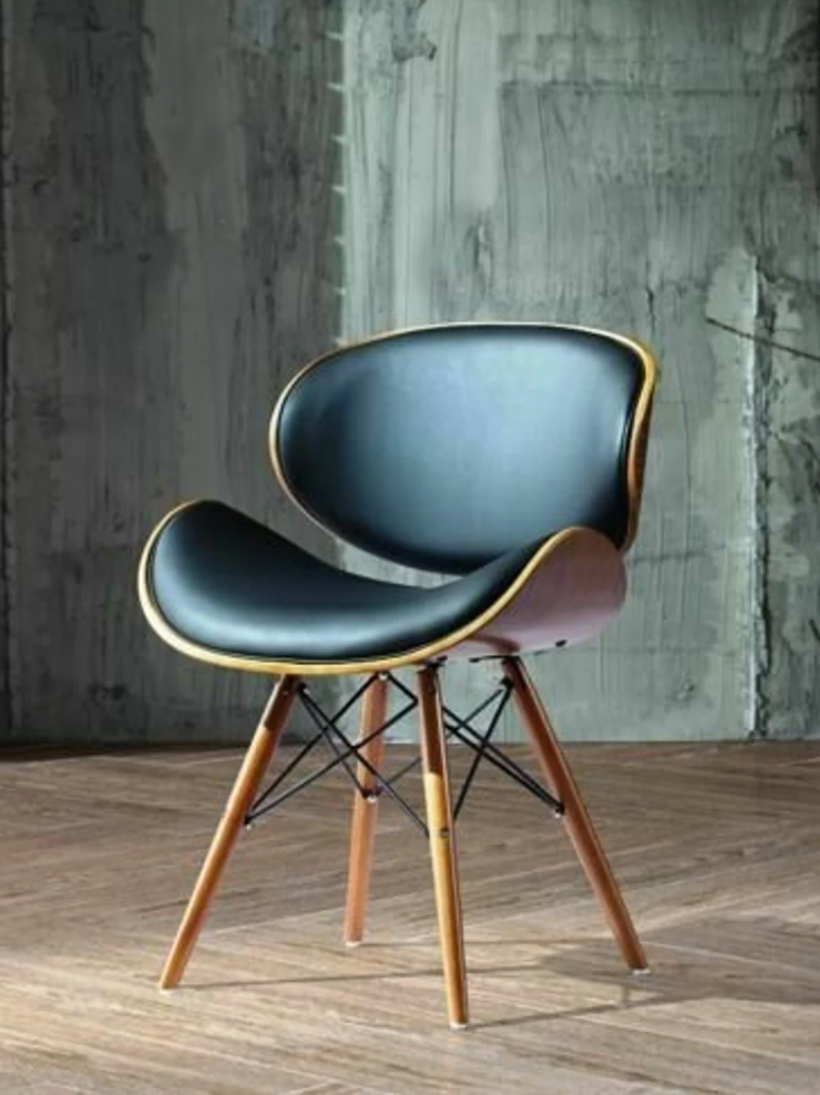 faux leather stylish chair