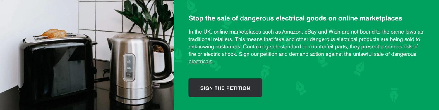 electrical safety first petition