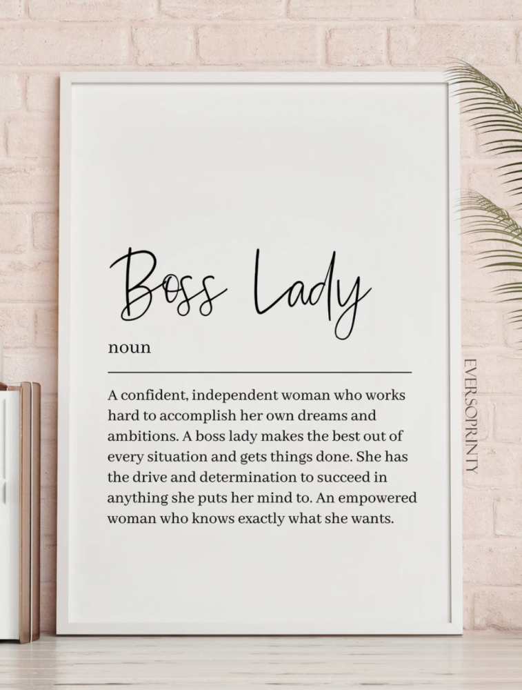 boss lady print