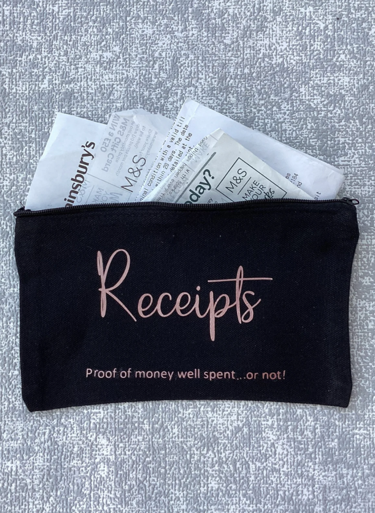 receipts pouch