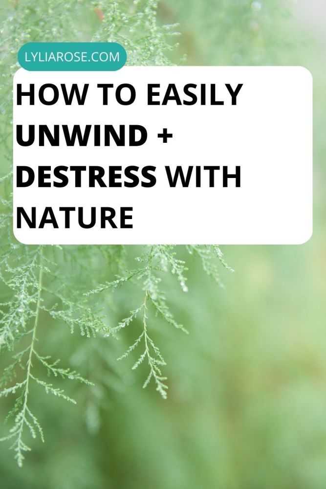 How To Easily Unwind + Destress With Nature