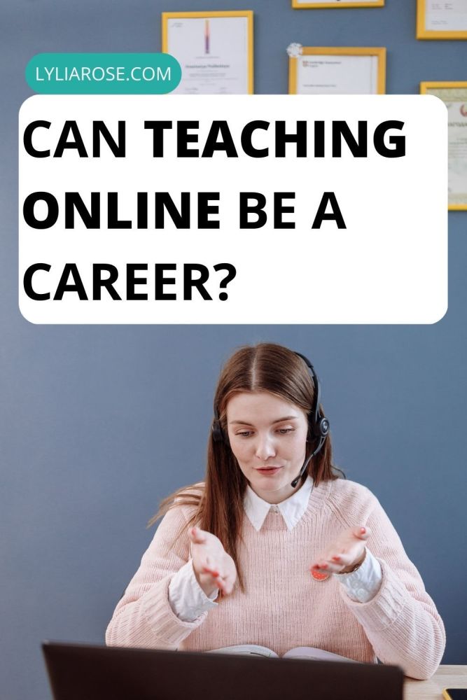 Can teaching online be a career