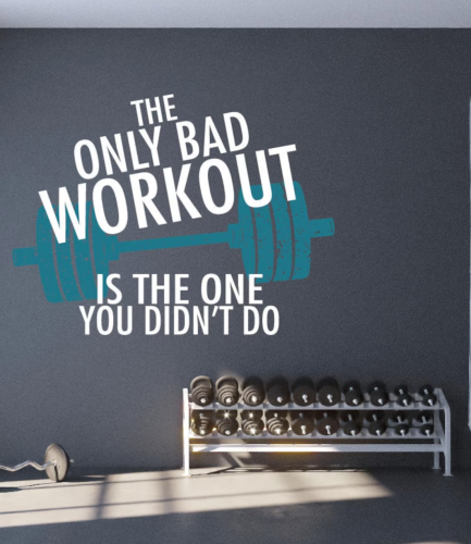 motivational gym wall art