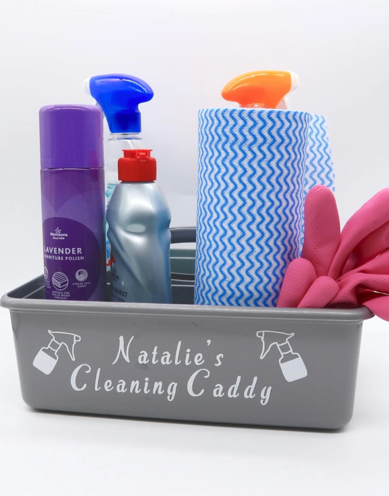 personalised cleaning caddy