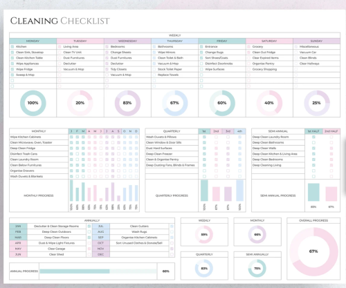 cleaning checklist download