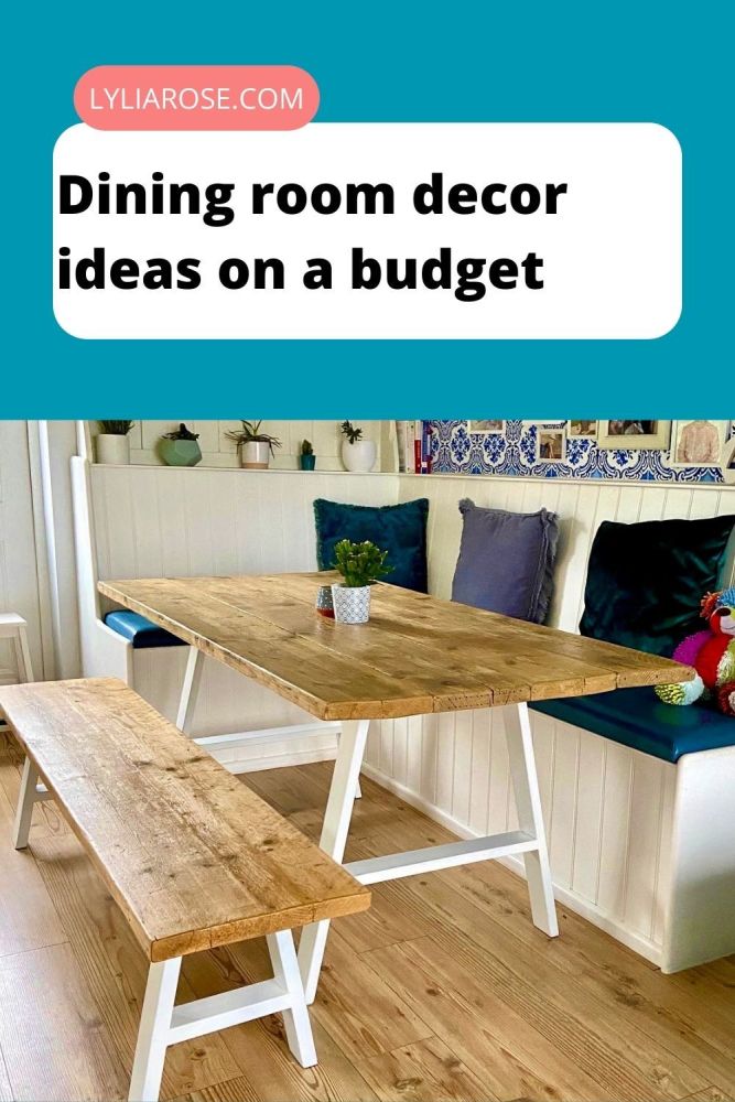 Dining room decor ideas on a budget