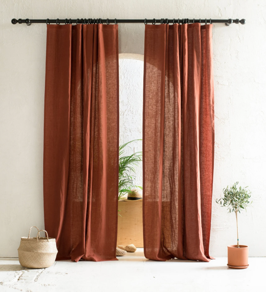 natural linen curtains
