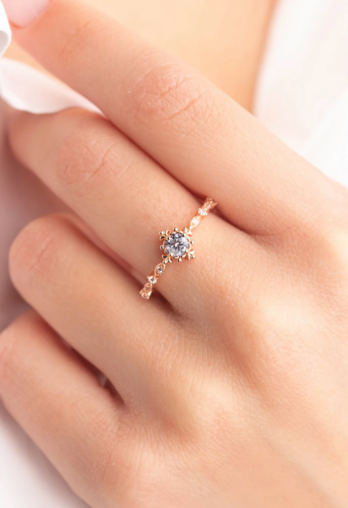 moissanite ring etsy