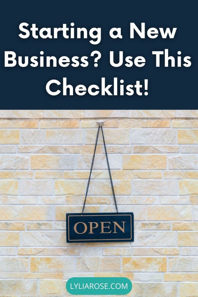 Starting a New Business Use This Checklist!