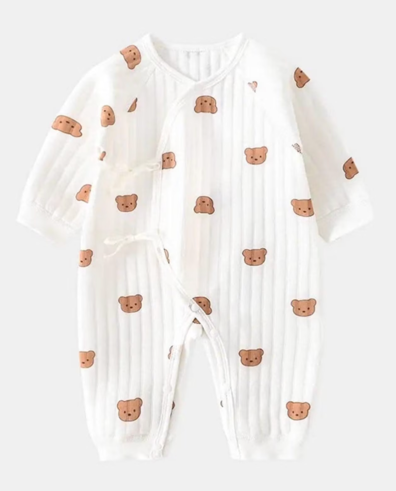 bear print baby romper newborn gift