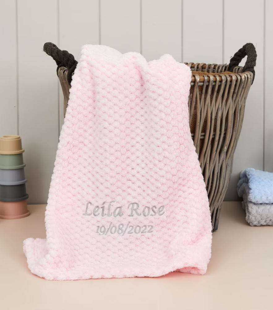 personalised baby blanket