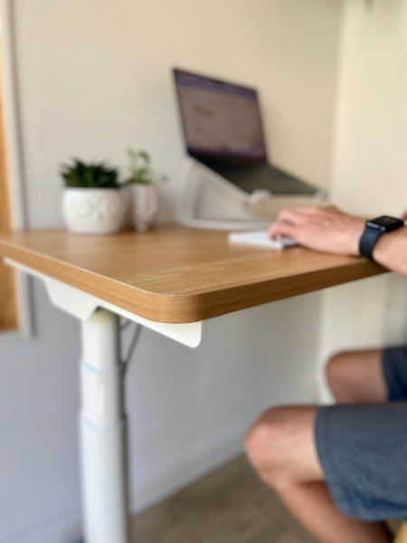 FlexiSpot E8 standing desk review corner