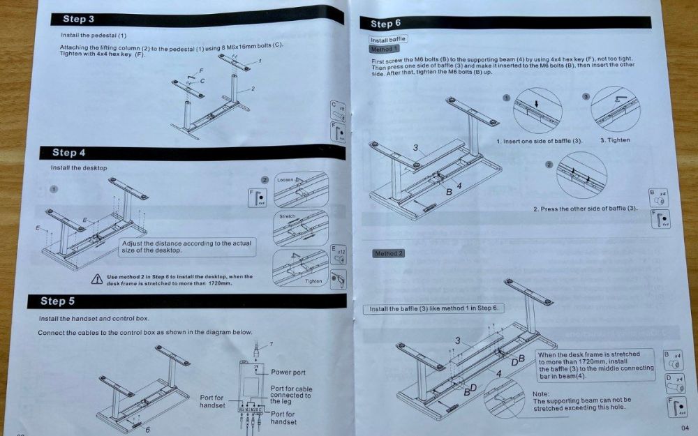 FlexiSpot E8 instructions