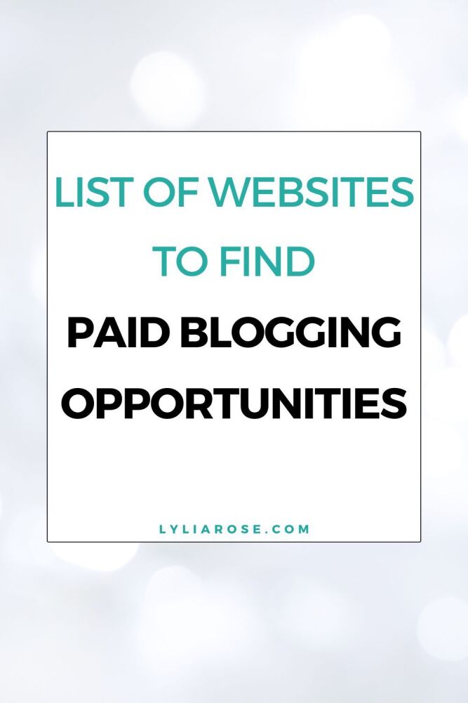 List Of Websites To Find Paid Blogging Opportunities For Your Blog