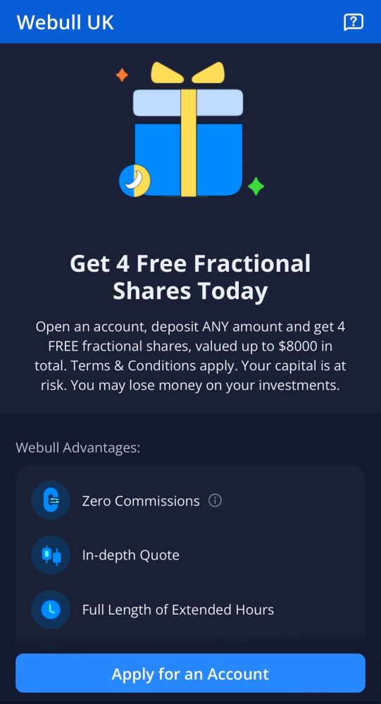 webull app screenshot free stocks