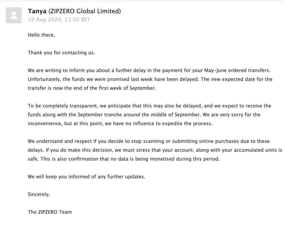 zipzero update august 2024