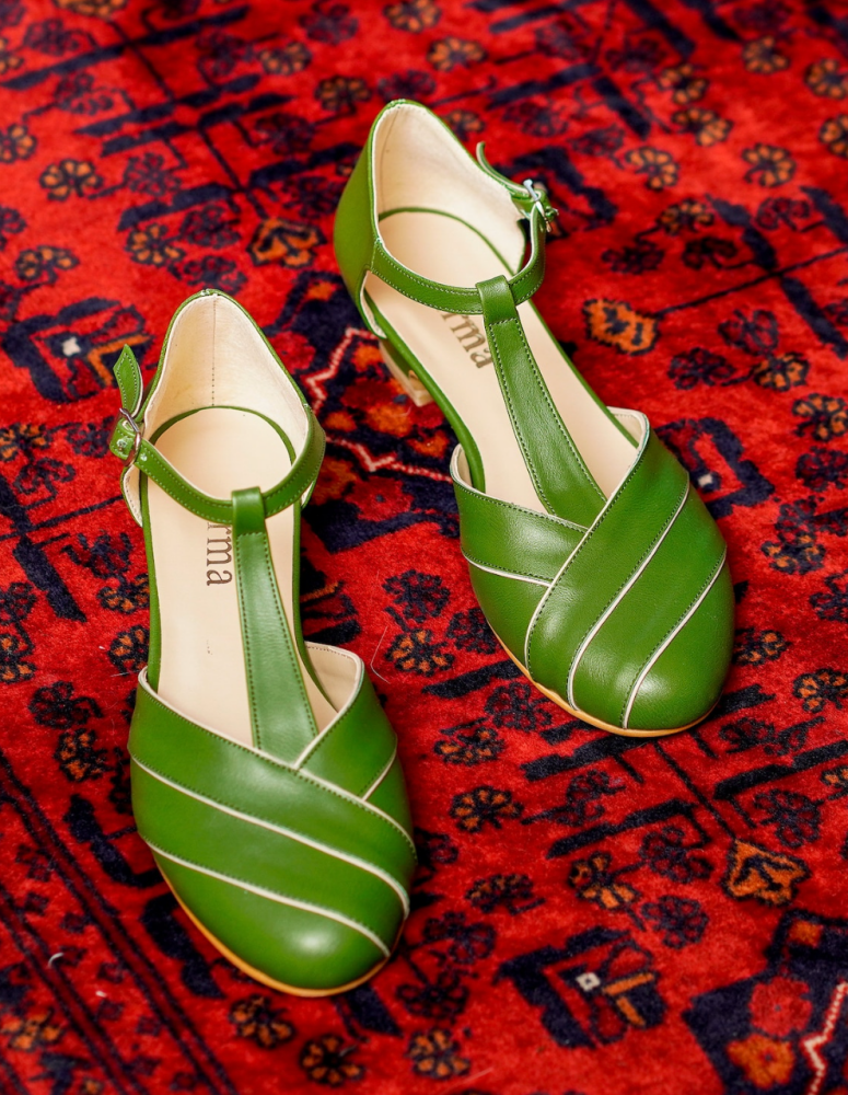 green Vegan shoes on Etsy