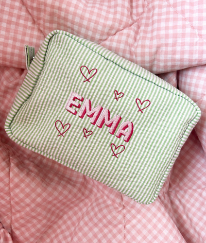 personalised travel toiletries bag from etsy