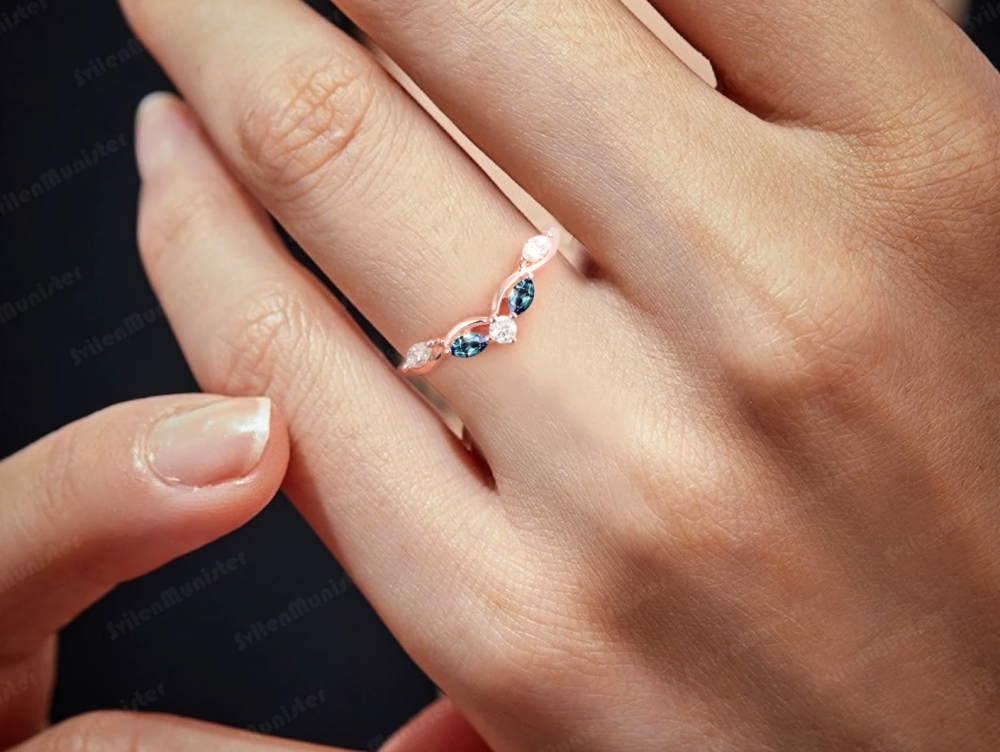 wedding band diamond rose gold uk