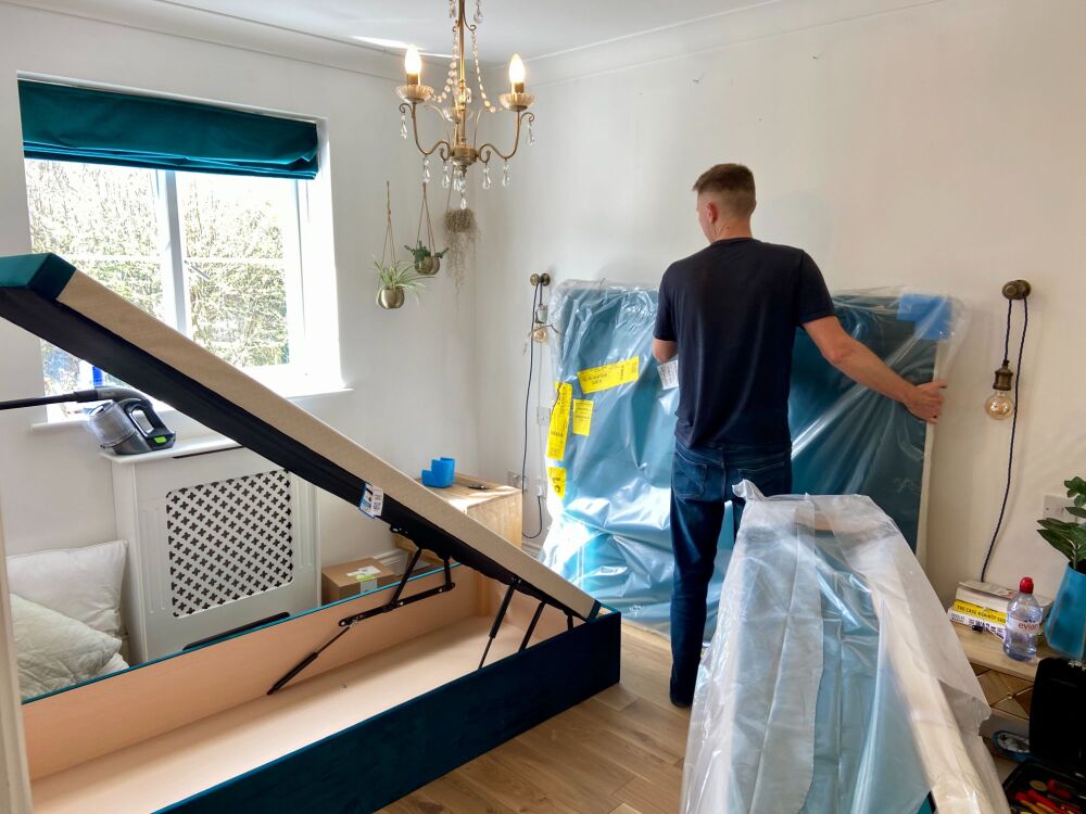 simba ludlow ottoman storage bed frame review assembly