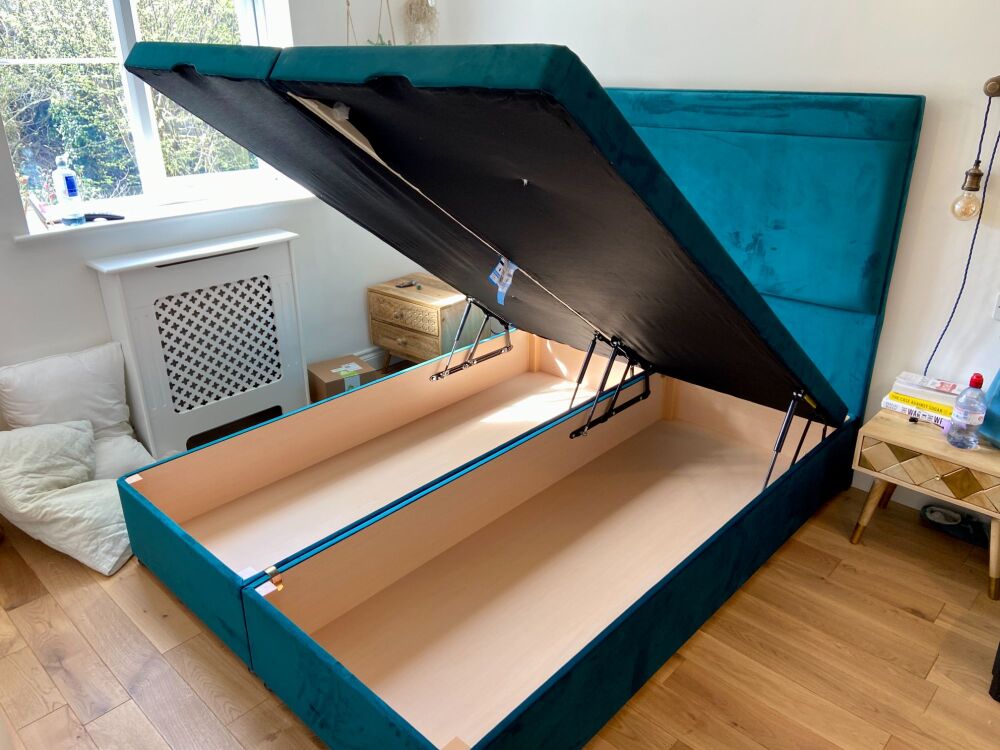 simba ludlow ottoman storage bed frame review assembly