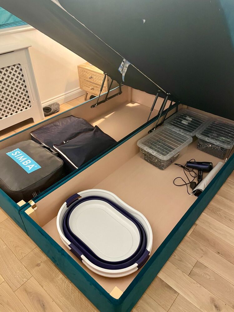 simba ludlow peacock ottoman storage bed review