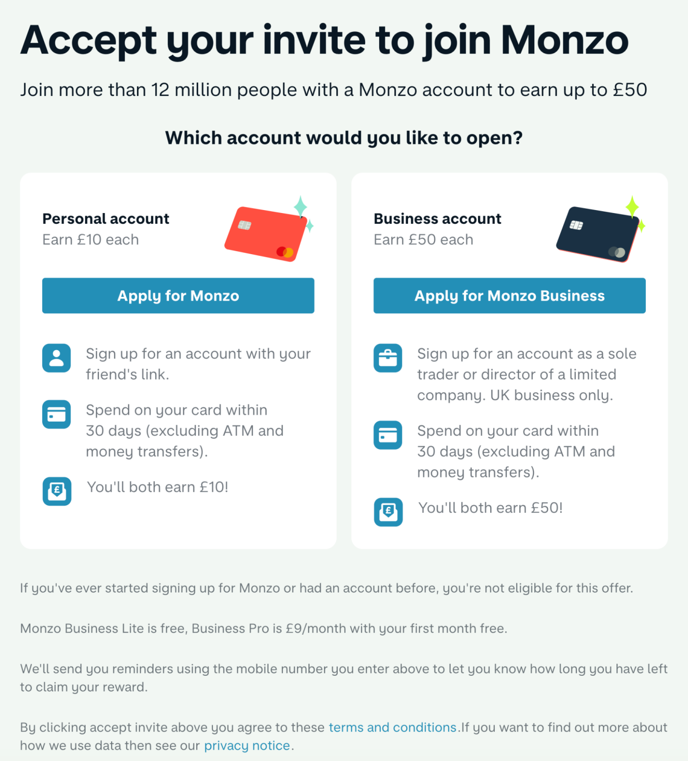 monzo free cash offer monzo free cash offer