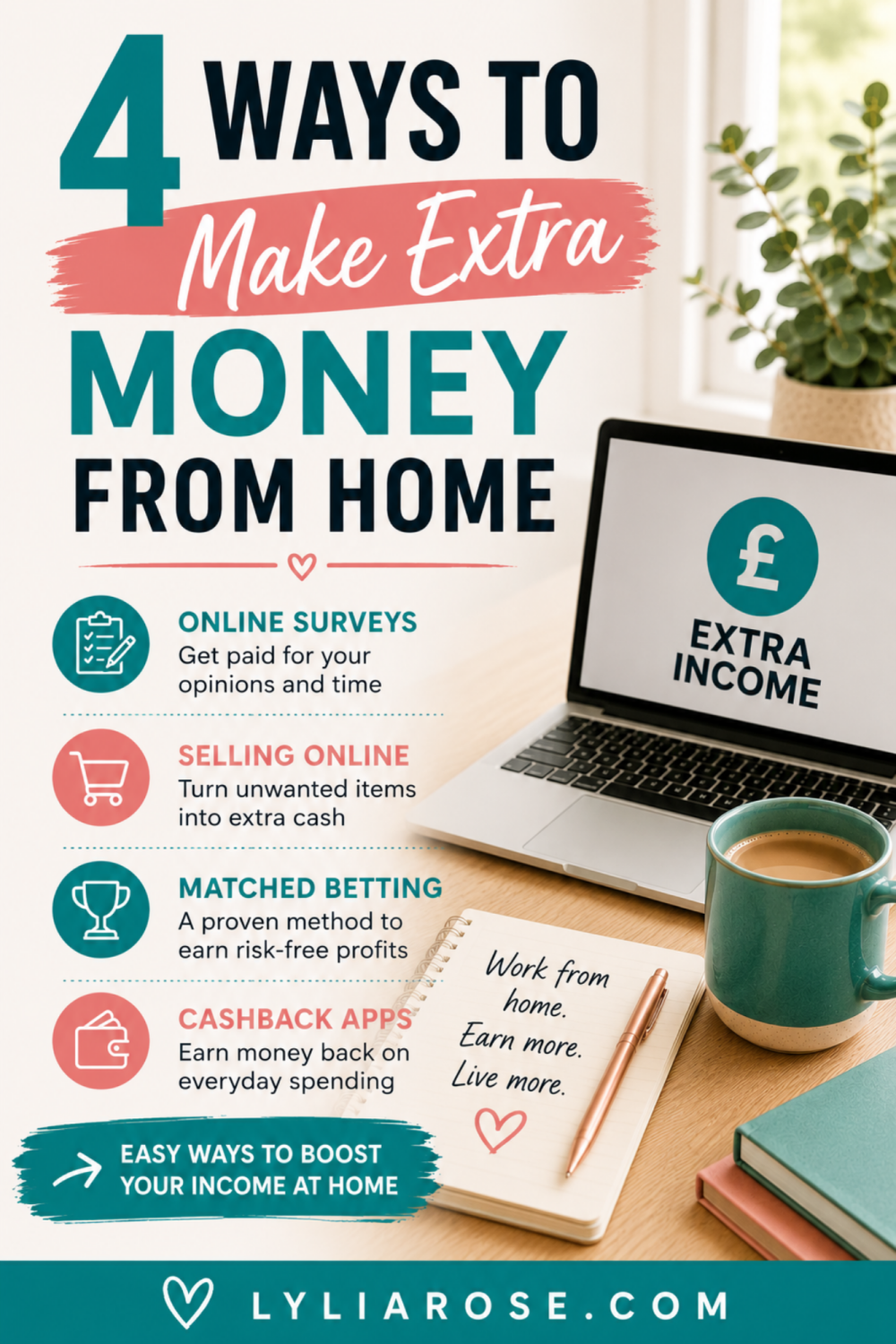 4 ways to make extra money from home (1) 4 ways to make extra money from home (1)