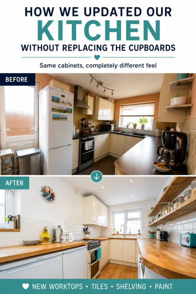before and after kitchen update without replacing everything (1)