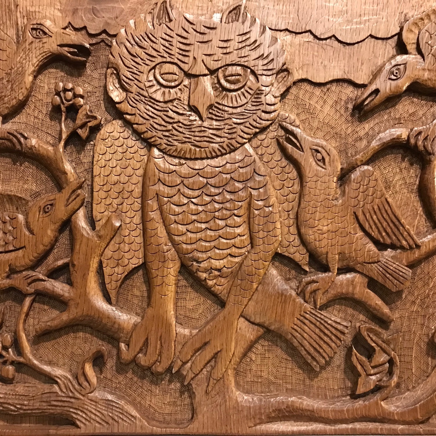 Owl carving