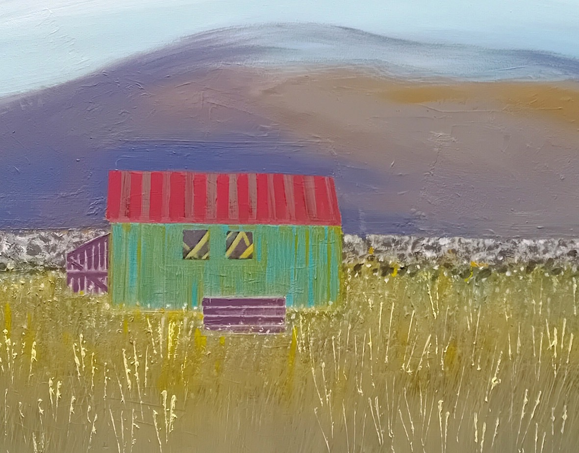 copy3 Suzanne Stuart Davies LITTLE SHED oil on canvas 40 x 50cm