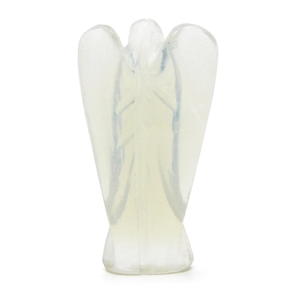 Hand Carved Gemstone Angel - Opalite