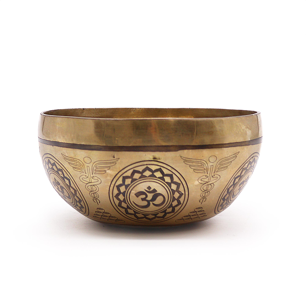 Tibetan Healing Engraved Bowl - 16cm - 7 Chakra
