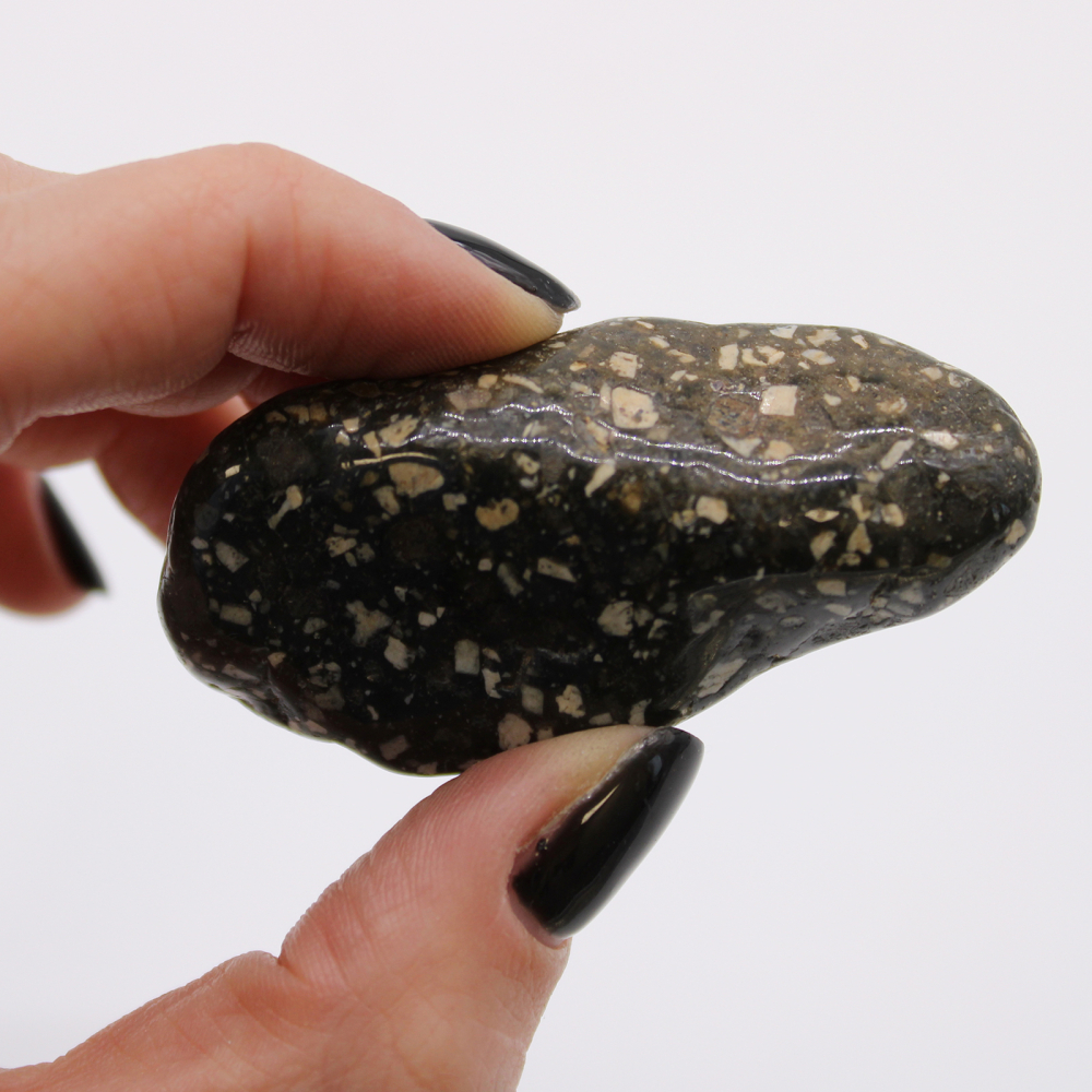 Large African Tumble Stones - Guinea Fowl Large