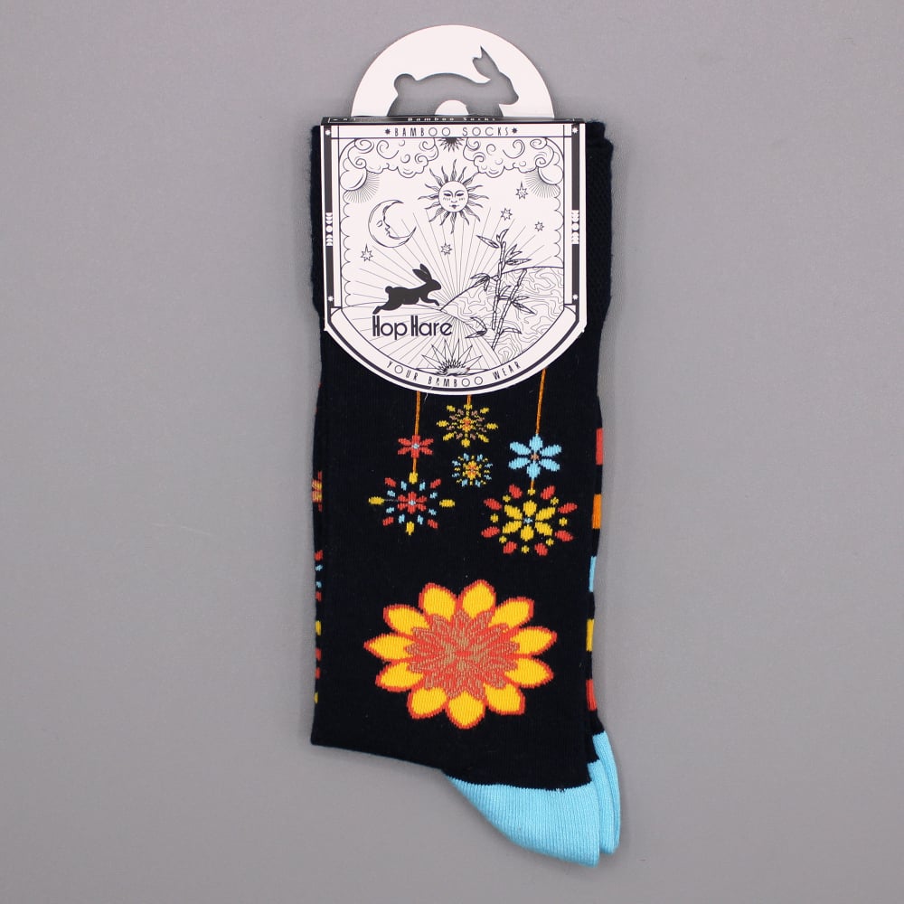 Hop Hare Bamboo Socks S/M - Mandala Flowers