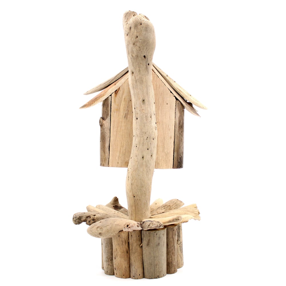 Driftwood Birdbox - On Stand