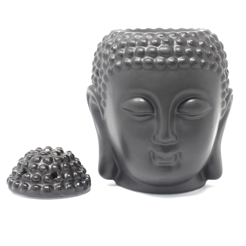 Buddah Head Oil Burner - Dark Brown