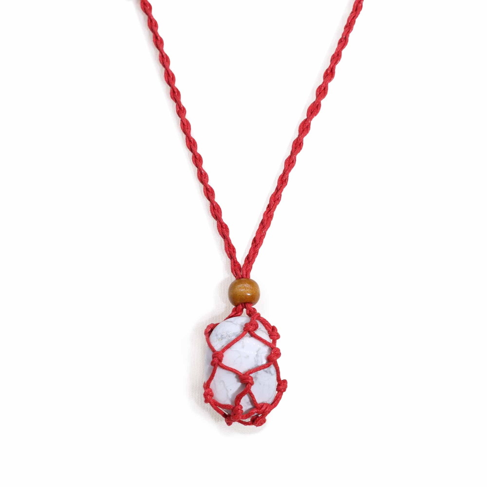 Gemstone Necklace Cord - Red