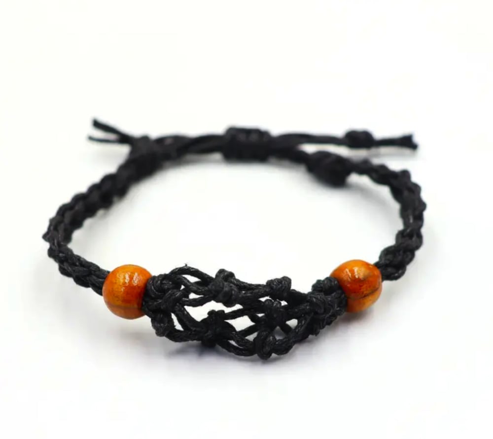 Gemstone Bracelet Cord - Black