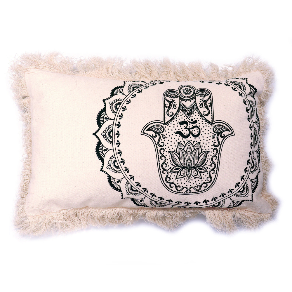 Hamsa Mandala  Cushion Cover - 30x50cm - green