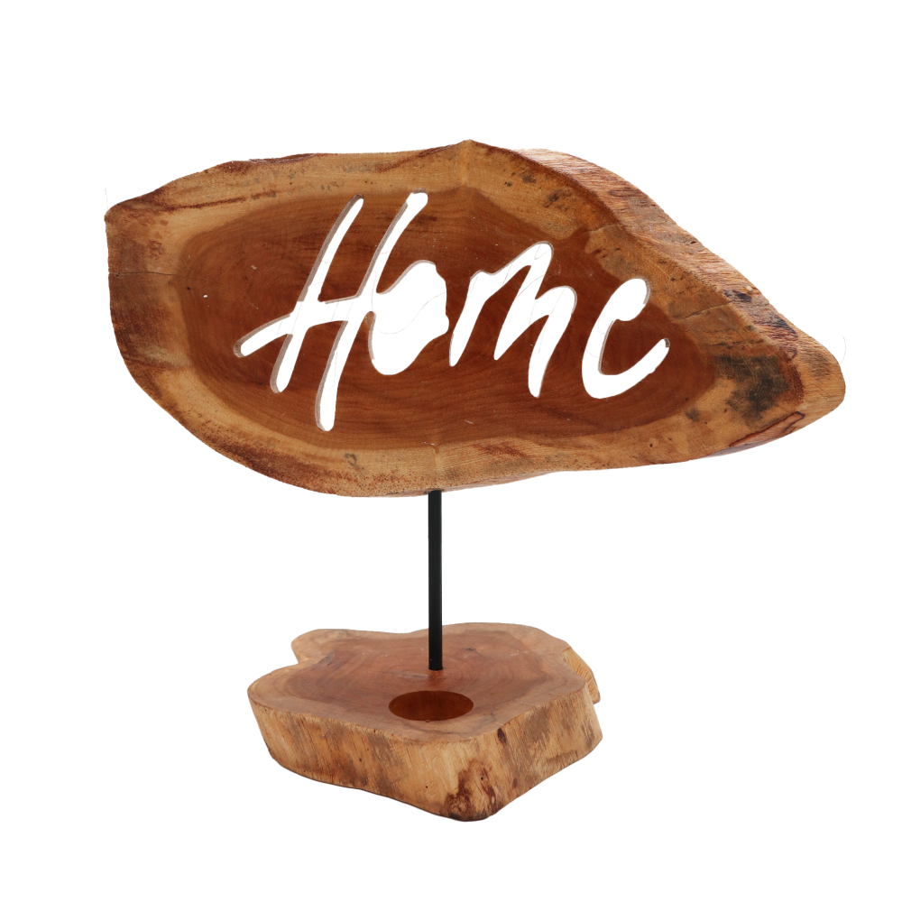 Candle Holder Sign - Home