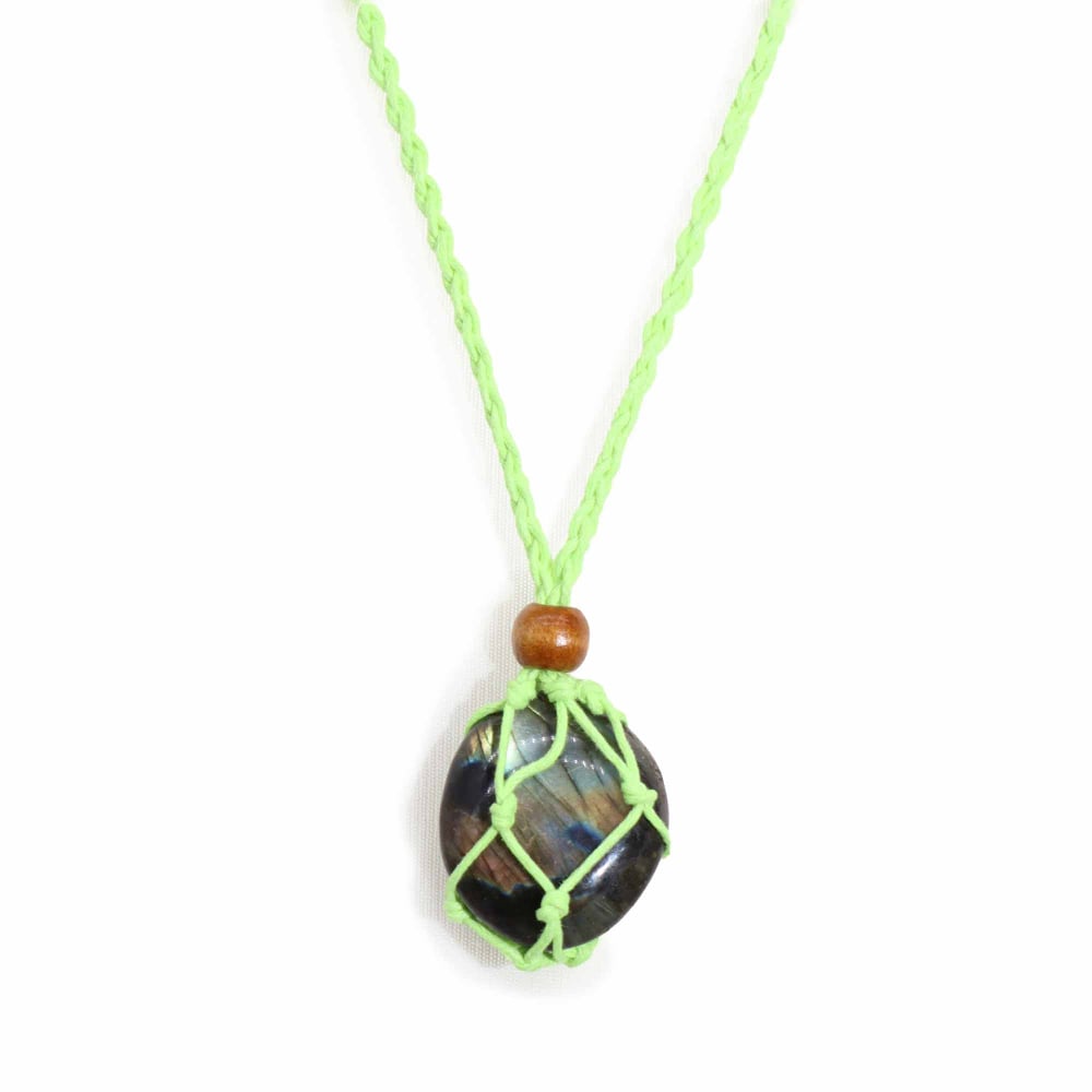 Gemstone Necklace Cord - Green