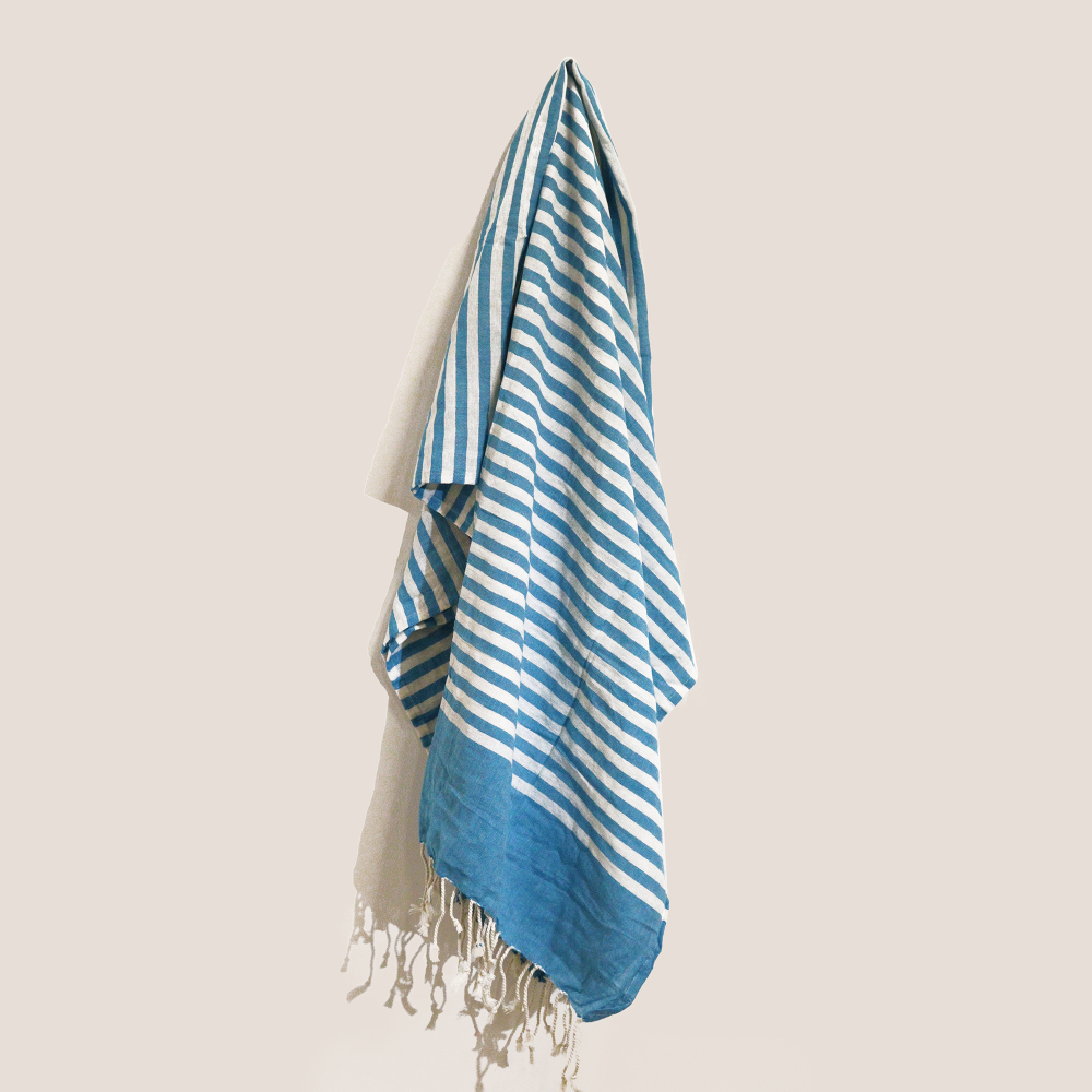 Cotton Pario Throw - 100x180 cm - Sky Blue