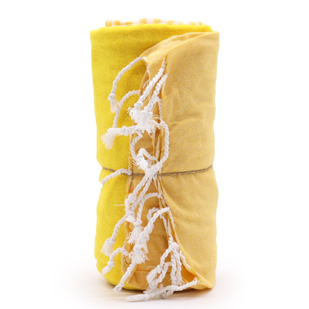 Cotton Pario Towel - 100x180 cm - Sunny Yellow