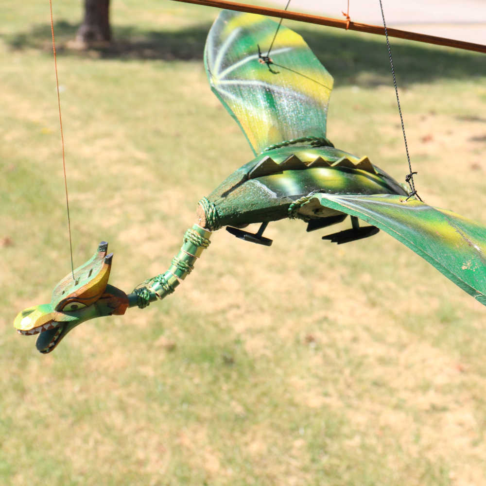 Green Coconut Dragon Mobile 37cm